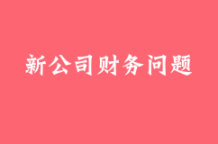 剛成立的公司如何處理財務(wù)問題